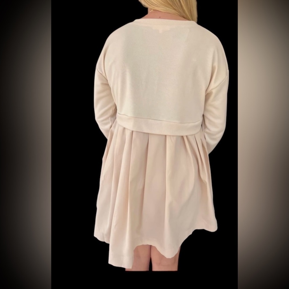 New without tags Oatmeal/Cream Dress - Picture 2 of 4